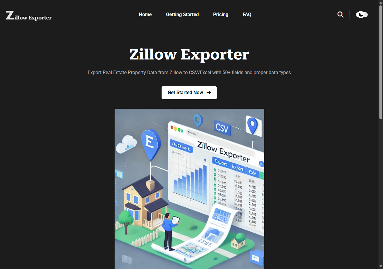 Zillow Exporter homepage